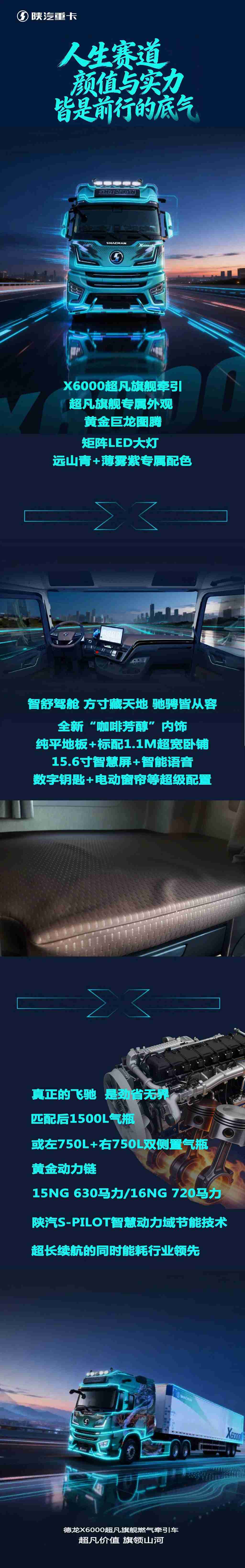 【产品竞速】德龙X6000超凡旗舰燃气牵引车 超凡价值 旗领山河 - 第1张