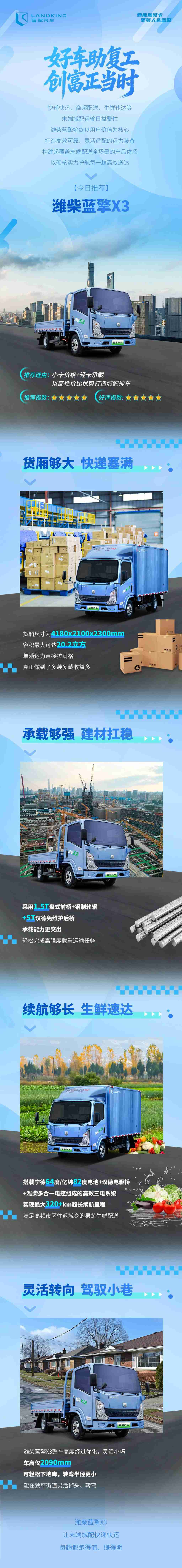 【好车助复工】今日推荐 - 潍柴蓝擎X3，重载实力强，赚钱更疯狂！ - 第1张