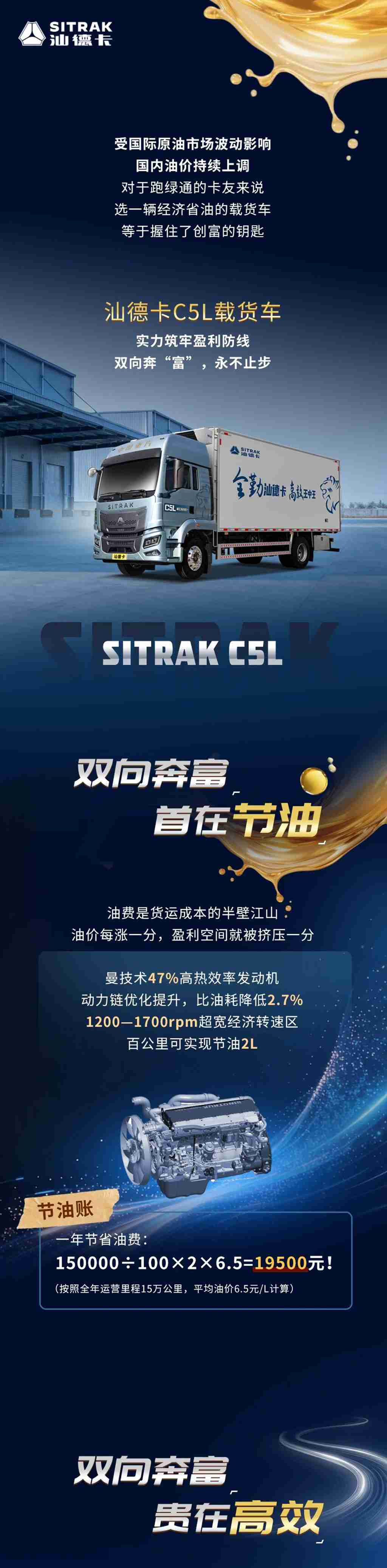 油价飙升莫慌！汕德卡C5L实力筑牢盈利防线，守护双向奔“富”！ - 第1张
