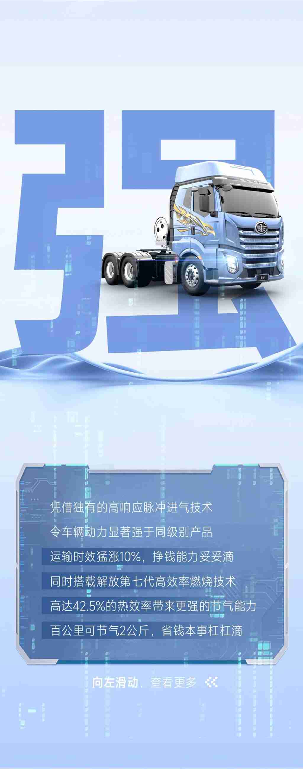 名车博览丨这“字”迹，一看就是J6 Pro 6SV3 LNG牵引车留下的！ - 第2张