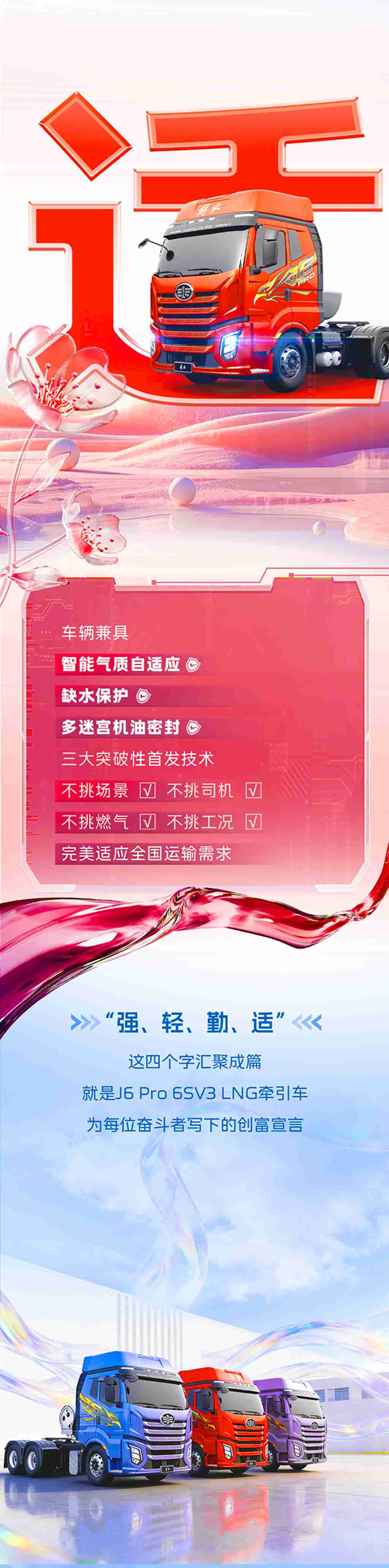 这“字”迹，一看就是J6 Pro 6SV3 LNG牵引车留下的！ - 第4张