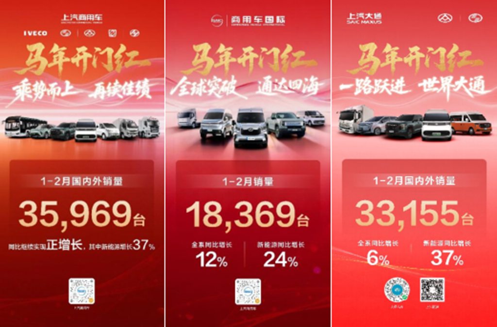 多品牌协同发力，上汽商用车1-2月热销35,969辆，轻客、皮卡、轻卡三线领跑行业 - 第1张