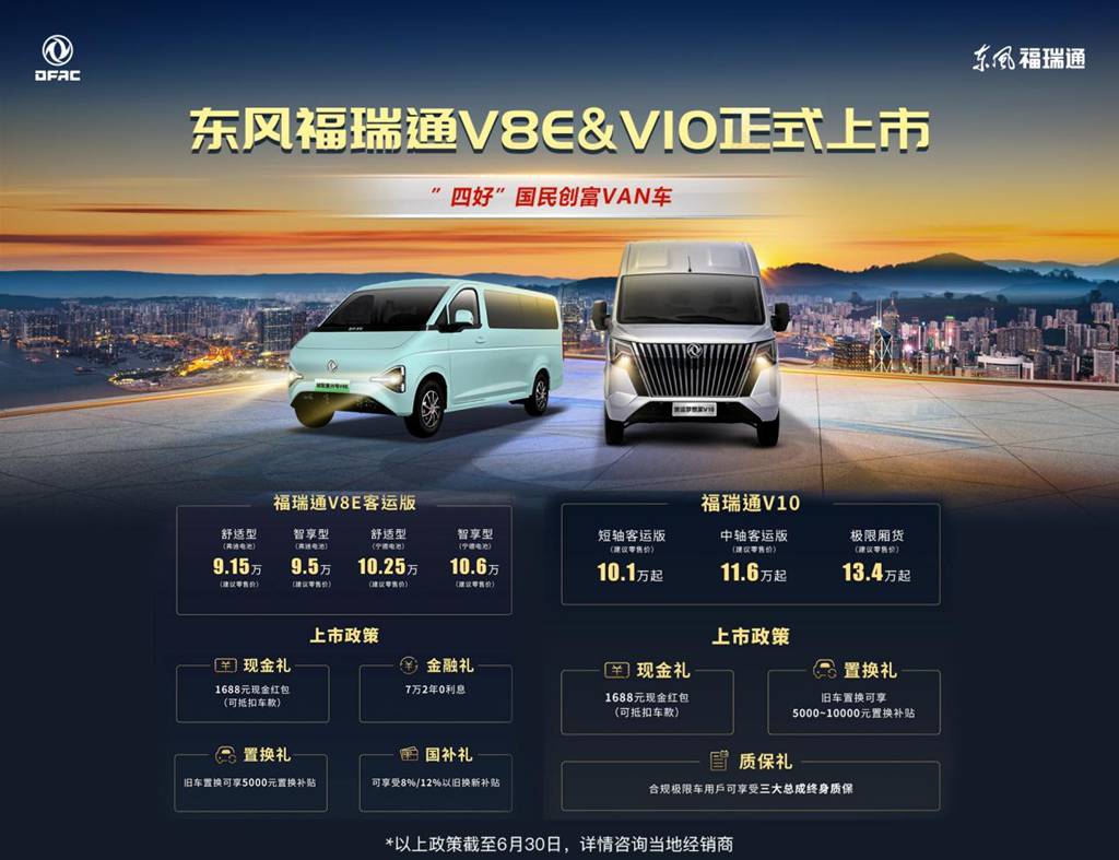 福瑞通 富万家|东风福瑞通V8E&V10全国重磅上市发布 - 第1张 - 提加商用车网 福瑞通 富万家|东风福瑞通V8E&V10全国重磅上市发布 - 第1张