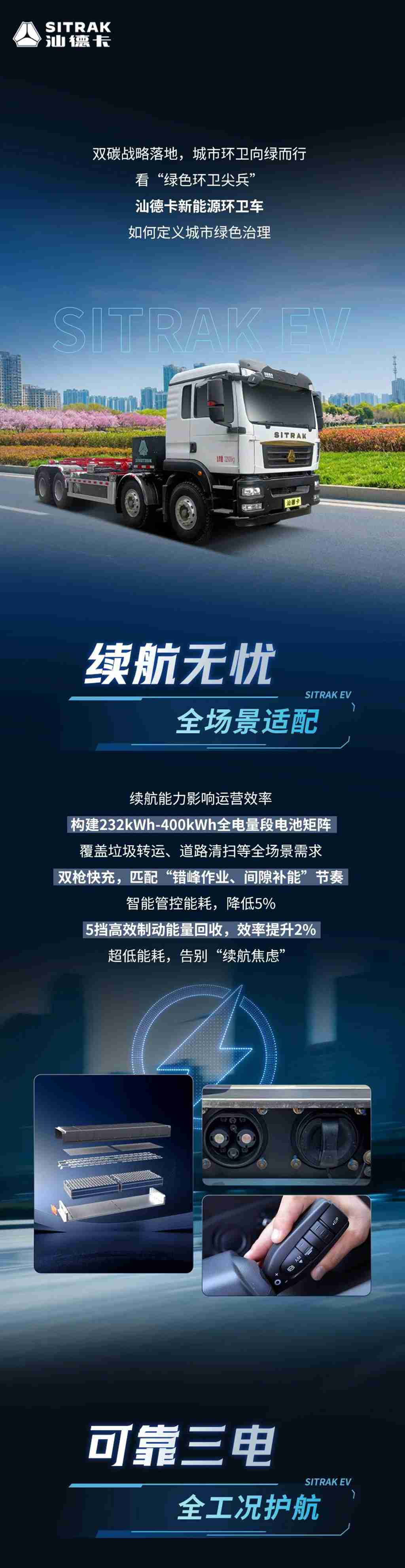“双碳”攻坚！汕德卡新能源环卫车，城市清洁卷出新高度！ - 第1张