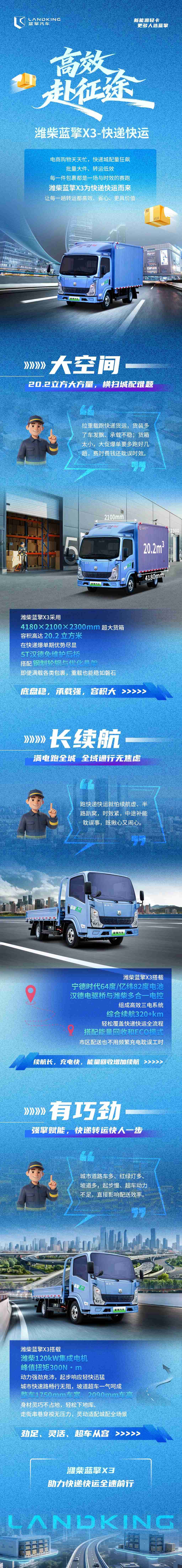 【高效赴征途】潍柴蓝擎X3助力快递快运全速前行！ - 第1张