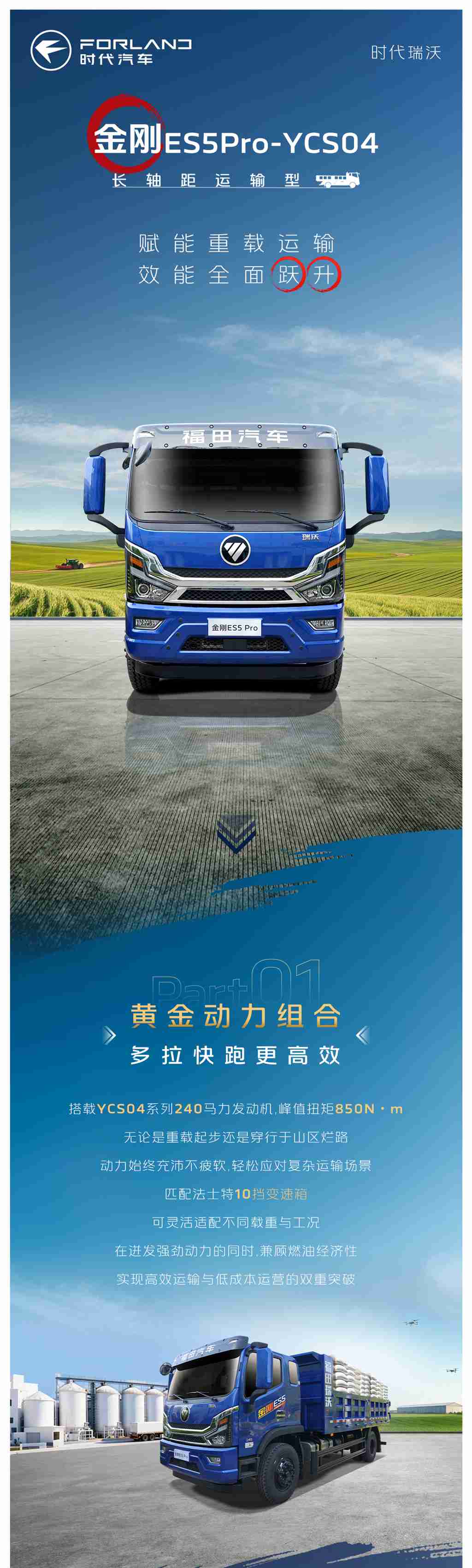 金刚ES5Pro-YCS04长轴距运输型 | 赋能重载运输，效能全面跃升 - 第1张