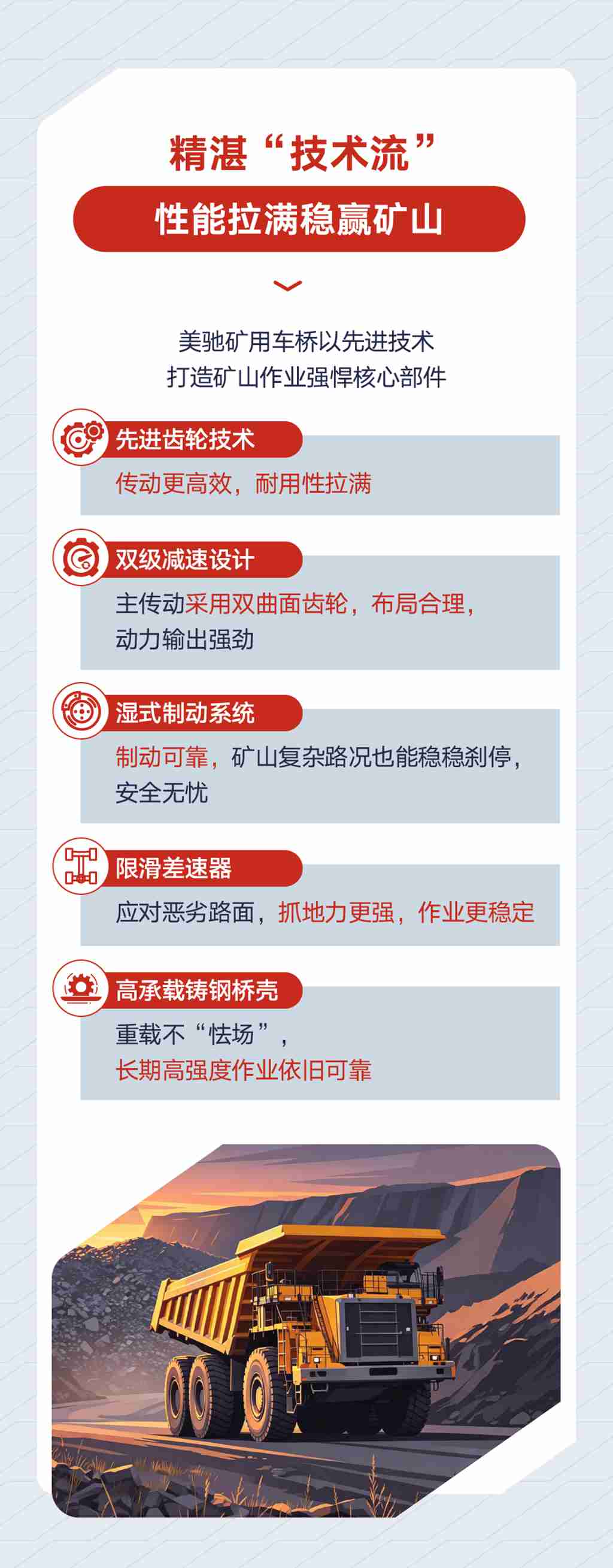 给力好搭子｜美驰矿用车桥，硬核支撑每一趟高效作业 - 第2张