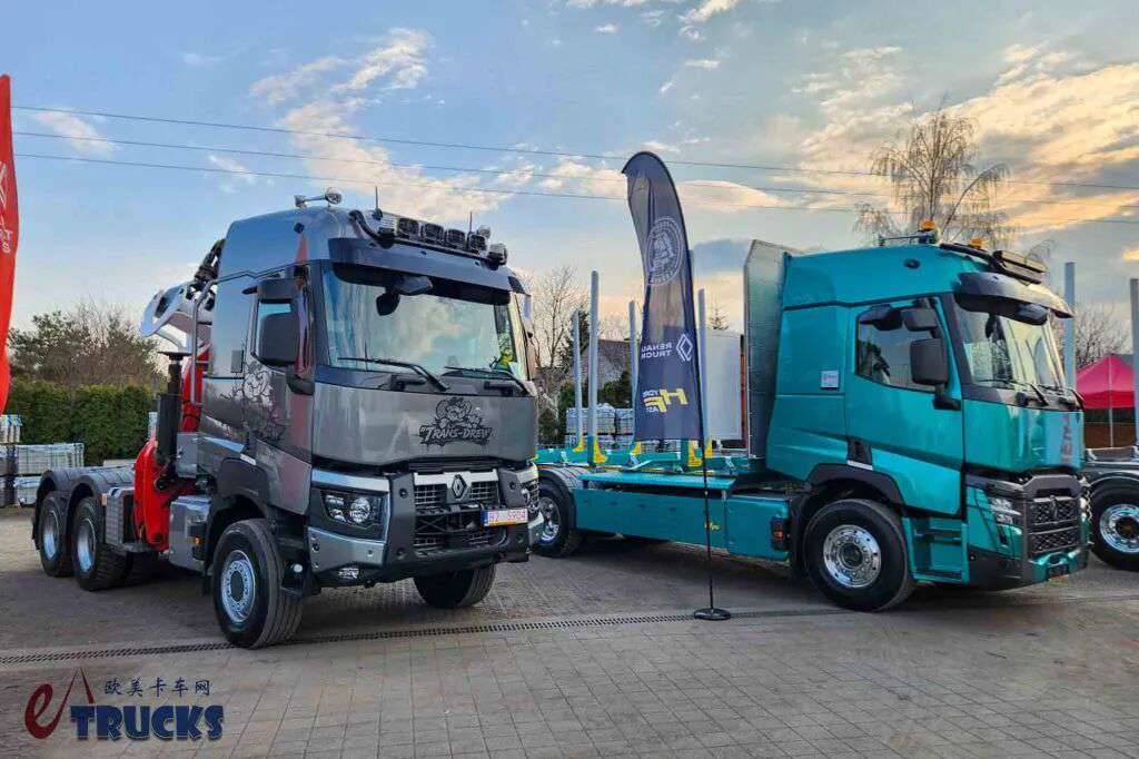 6×6驱动的“法式”沃尔沃卡车？内饰外观都独具特色，雷诺K520木材运输车实拍 - 第2张