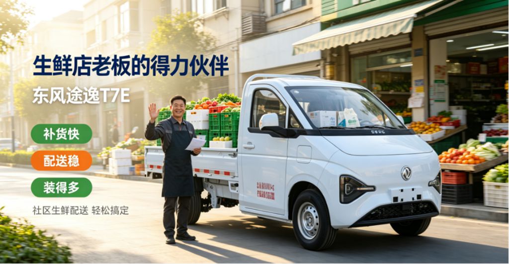 大暑天选对了车，三伏天也能清凉多赚钱——东风途逸T7E纯电小卡 - 第3张