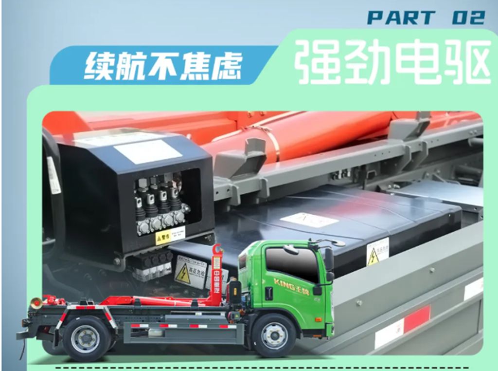 勾·拉·卸·换，一键搞定，轻松作业，重汽王牌V1-X EV勾臂式垃圾车！ - 第6张