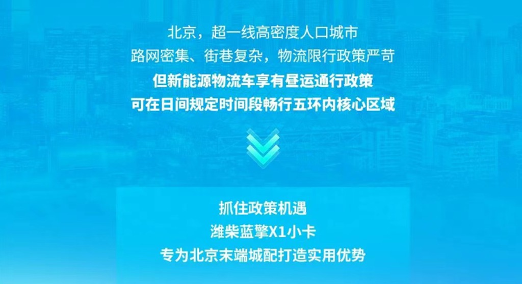 【擎运全域行】@北京卡友，潍柴蓝擎X1城区配送优先通行，穿梭胡同快人一步！ - 第2张