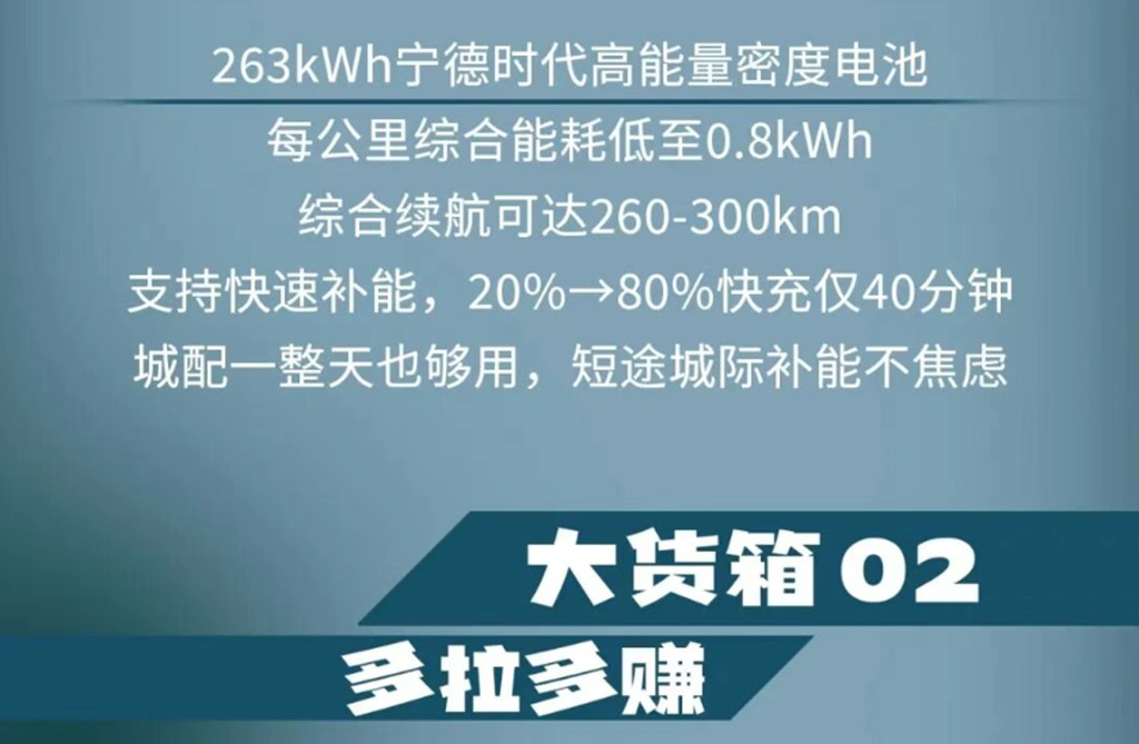 续航够长，底气够足，300公里实力续航，城配城际一车搞定，重汽王牌 V3-X EV 载货车！ - 第5张