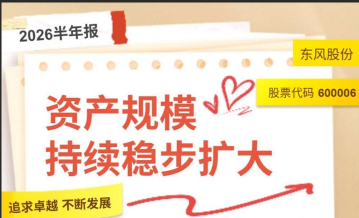 东风股份发布2026半年报:转型见实效,新能源销量同比增长99.2% - 第1张 - 提加商用车网 东风股份发布2026半年报:转型见实效,新能源销量同比增长99.2% - 第1张