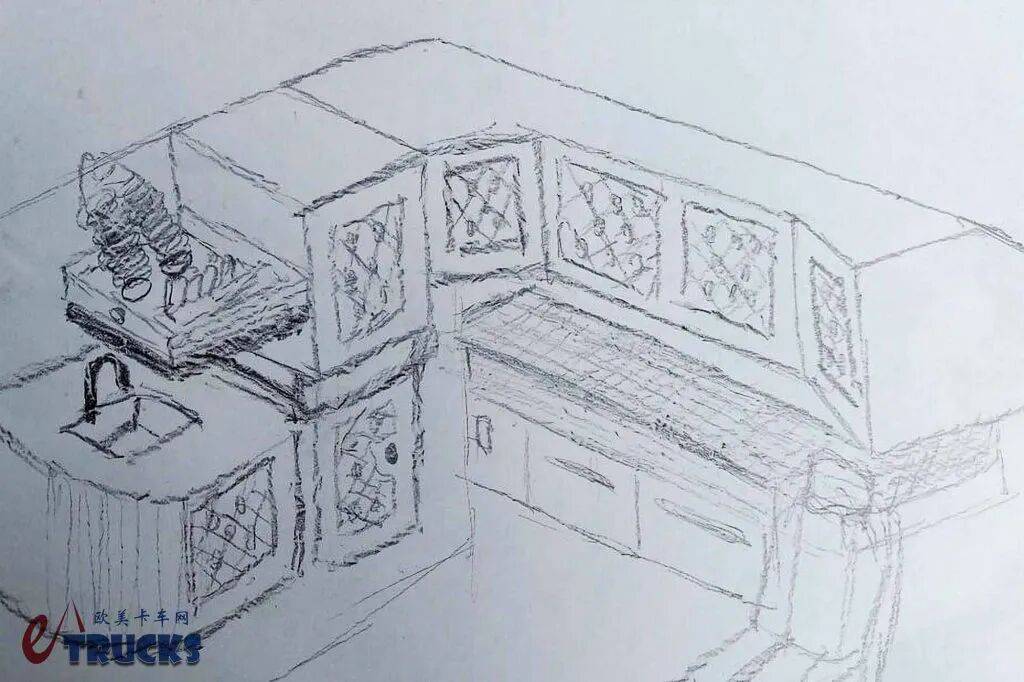 2000成本,手搓带厨房和淋浴生活舱”!带你看德国卡友如何改造自己的达夫XG卡车 - 第9张 - 提加商用车网 2000成本,手搓带厨房和淋浴生活舱”!带你看德国卡友如何改造自己的达夫XG卡车 - 第9张