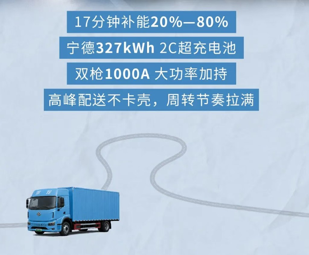 鲜乘直通车 | 20%电量充至80%仅需17分钟！厂配短驳优选乘龙翼威5 327度大单桥 - 第6张