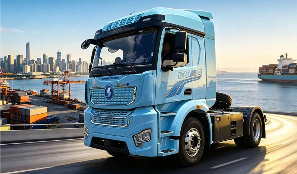 M5000E 4×2底置400度电驱桥港口牵引车，同级轻标杆，低耗驾从容！ - 第2张