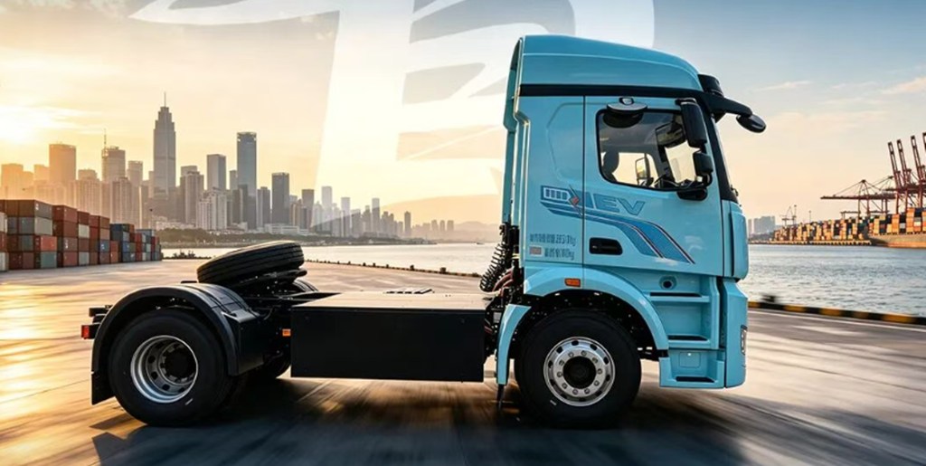M5000E 4×2底置400度电驱桥港口牵引车，同级轻标杆，低耗驾从容！ - 第4张