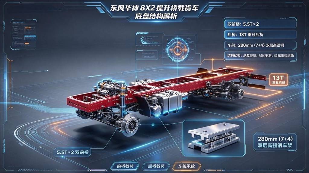 东风华神 8×2 提升桥载货车,多拉快跑创收益 - 第2张 - 提加商用车网 东风华神 8×2 提升桥载货车,多拉快跑创收益 - 第2张