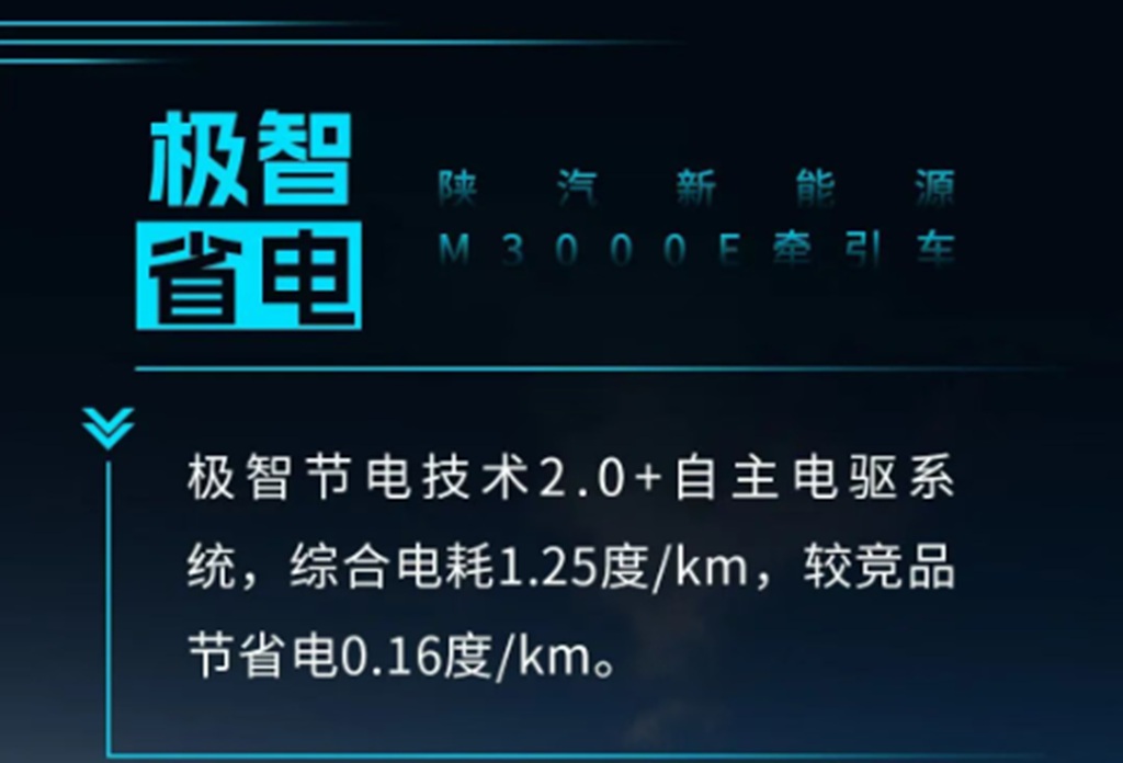 陕汽新能源M3000E牵引车，同级自重最轻，省电超快充，稳定耐用快回本！ - 第5张