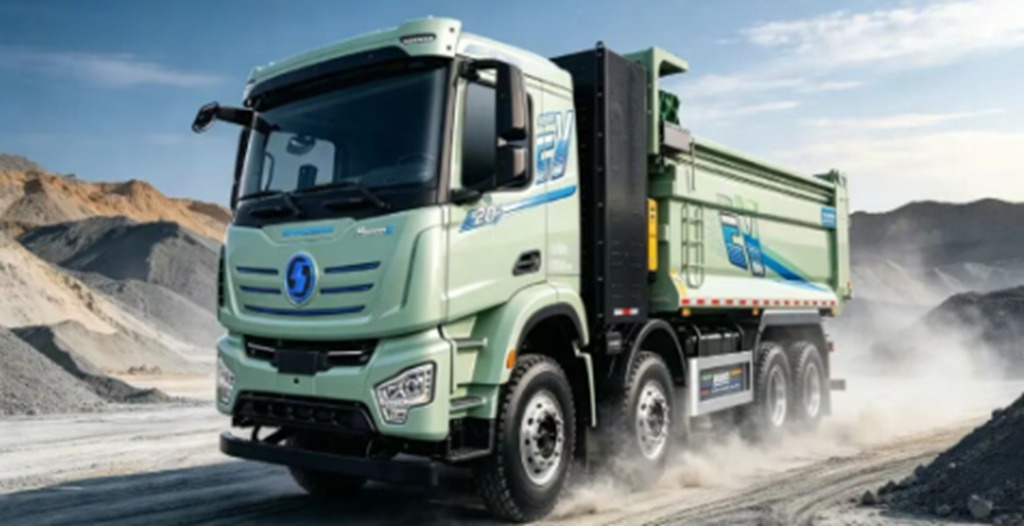 德龙H6000E新能源自卸车，IP68级防水防护搭配高效制动系统，适配工地严苛工况！ - 第3张