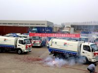 做专用车也牛？五征环卫车辆及装备批量出口巴基斯坦