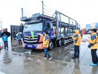 轿运车一体化解决方案发布  2018年中国高效物流卡车公开赛盐城站举行