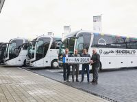 提供12辆大巴为参赛球队服务,曼恩助力世界手球锦标赛