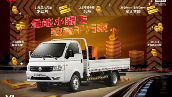 比微面承载强、比皮卡货箱大,小卡英雄东风小霸王