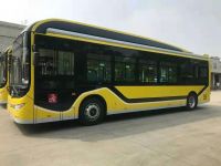 哈尔滨501台黄海纯电动城市公交顺利交车