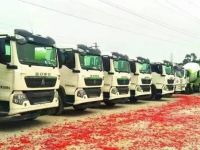 26两轻量化搅拌车完成交付,中国重汽用产品质量赢得用户