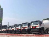 真正的强强联合!上汽红岩搅拌车再次批量交付湖北用户