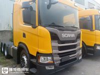 一批“大黄蜂”进口卡车即将投入运营,某快递公司购买的斯堪尼亚G450实拍