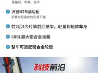 产品详细配置!430马力军亮版轻量化牵引车