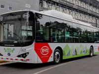 首台比亚迪电动大巴驶入哥斯达黎加,第一夫人亲自出席见证