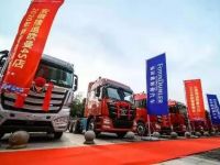 欧曼超级重卡安徽地区新年开门红，斩获171台！