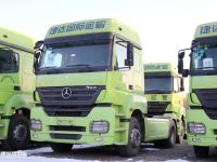 在国内走量的进口卡车,看配置还没有如今的国产车好,已退役的奔驰AXOR牵引车实拍