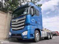 宝蓝色外观抢眼动力强劲，采埃孚AMT+液缓，欧曼EST穿越版牵引车实拍