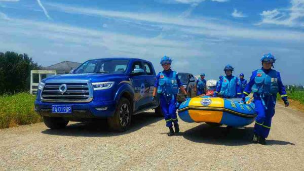 闻汛出动， 长城炮蓝天救援机动队首战庐江