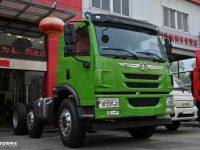 三轴小自卸见过吗？承载性能强悍还不贵，解放龙V三轴自卸车实拍