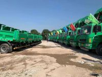 交车100台订车100台，百台华菱智能环保渣土车交车仪式在东莞隆重举行