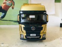 坐拥陕汽三大件,出口版德龙X3000卡车模型评测,金色涂装真好看