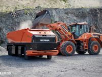 不装配驾驶室,外观造型科幻,全角度带您认识斯堪尼亚AXL矿山车