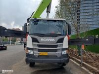 中联重科63米臂架上装，斯堪尼亚底盘加持，这款混凝土泵车火了