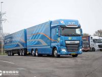 两节车厢总长超25米，荷兰正流行，带您见识一款特别的达夫XF牵引车