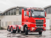 四轴中的两轴可以提升，还能承载50吨货物，西苏Polar Rock自卸车配置真强悍