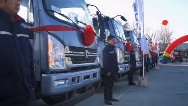 新春启航！徐工轻卡新能源运输车批量交付山东客户