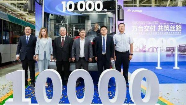 中亚第10000台车辆下线,宇通国际化发展再迎里程碑高光时刻