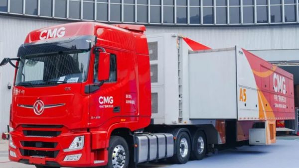 中国红 乘东风！东风天龙GX荣耀交付中央广播电视总台