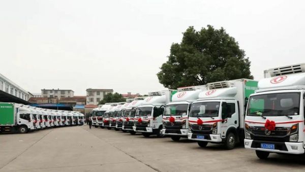 央地携手，一路领“鲜” | 首批东风冷藏车交付湖北黄商集团