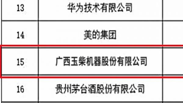 广西唯一!玉柴入选国家首批“守护品牌”政企协作机制名单